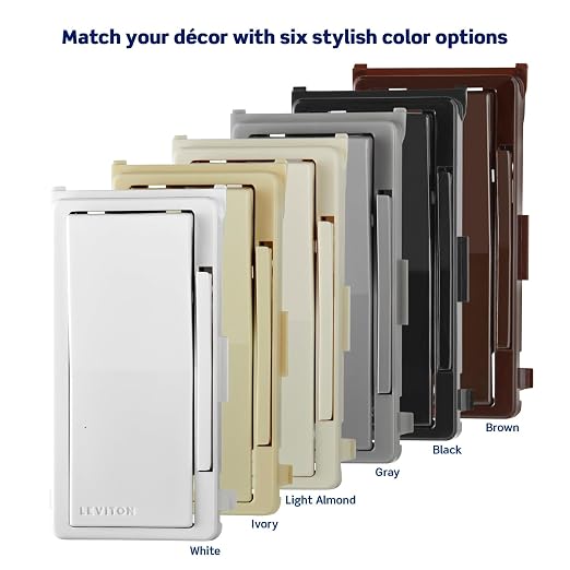 Leviton Decora Digital Dimmer Switch Color Change Faceplate - Image 3
