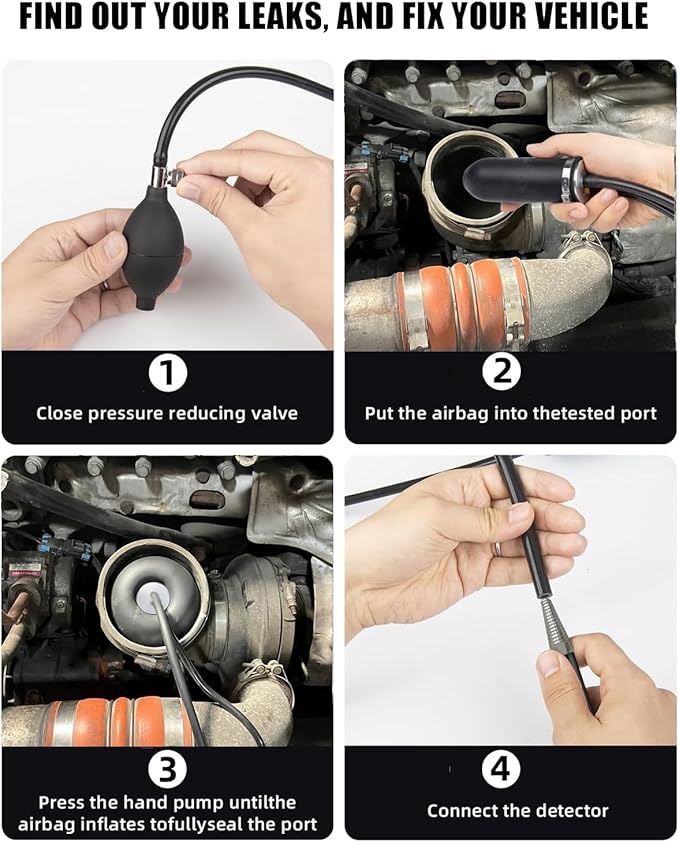 Universal Easy Intake Adapter for Smoke Machine Automotive, Inflatable Air - Image 2