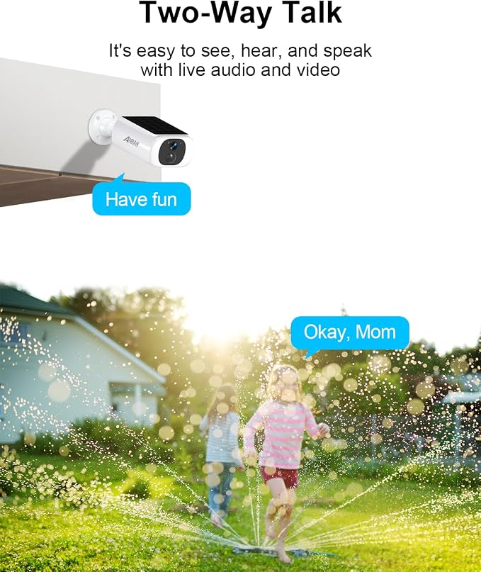 ANRAN 5MP Solar Security Camera Outdoor, Wireless Battery Powered WiFi Camera - Image 5
