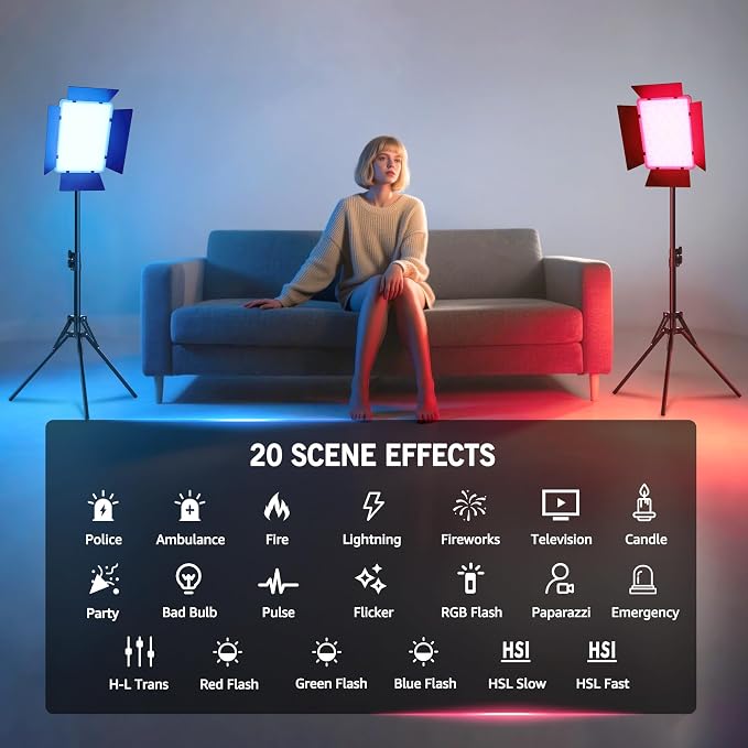 NiceVeedi 40W RGB Photography Lighting - Image 5