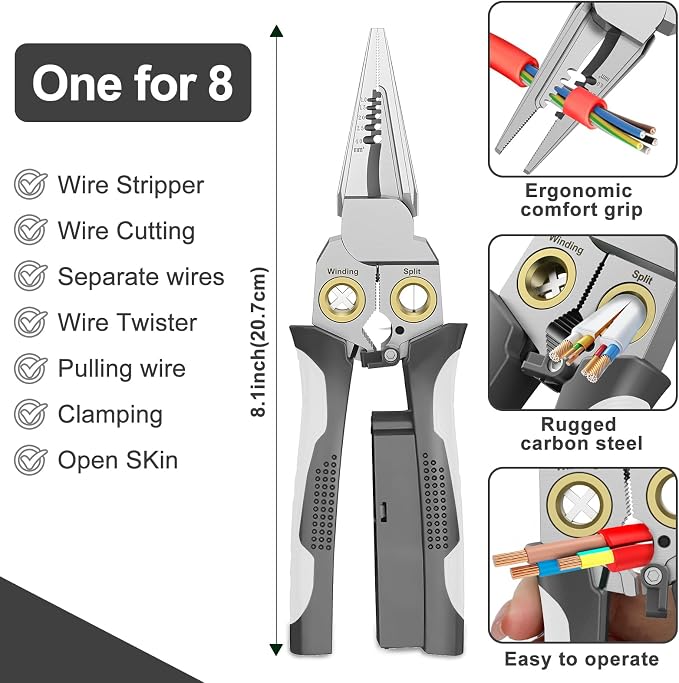GADO Pro 8-in-1 Wire Stripper/Cutter - Image 3
