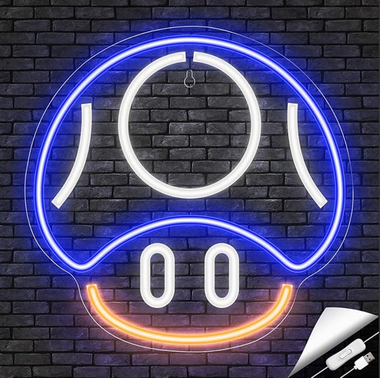 Kavaas Gaming Neon Sign, Mushroom Neon Sign by Kavaas