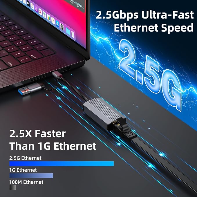 2.5G USB C USB 3.0 Ethernet Adapter, Ethernet Adapter - Image 3