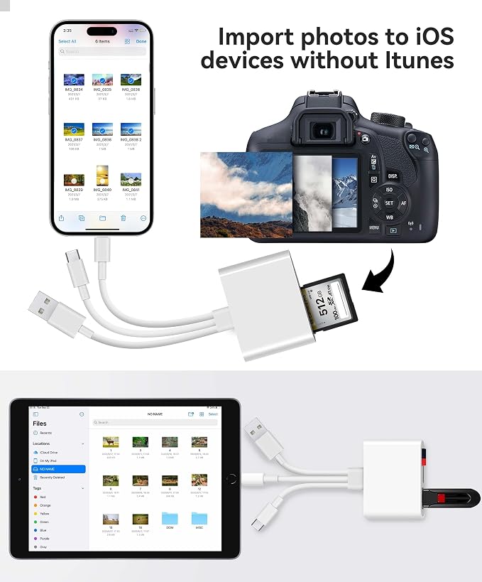 AkHolz SD Card Reader for iPhone iPad Mac Trail Game Camera Viewer Built-in - Image 4