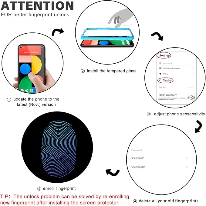 OMOTON [3 Pack Screen Protector - Image 3