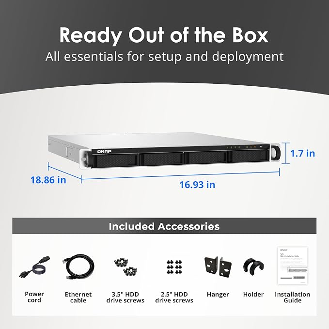 QNAP TS-432PXU-RP-2G 4 Bay High-Speed SMB Rackmount NAS - Image 8