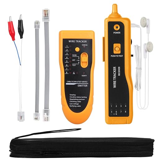 Cable Tracer Ethernet Network Cable Tester RJ45 RJ11 by Moocci