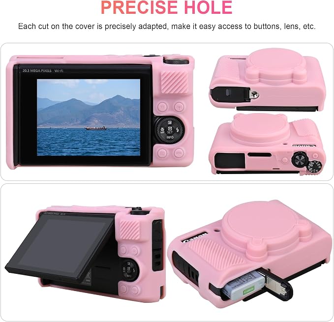 Canboc Case for Canon PowerShot SX740/SX730, Hard Carrying Case + Soft Silicone - Image 6