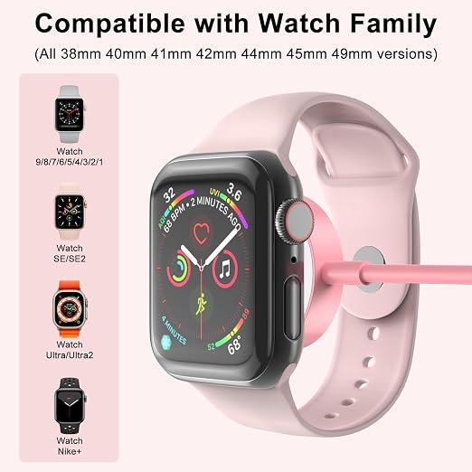 2026 Upgraded for Apple Watch Charger USB Magnetic Fast Charging Cable Portable - Image 2