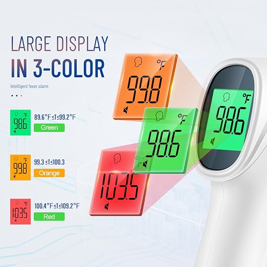 Touchless Thermometer for Adults, Digital Infrared Thermometer Gun - Image 3