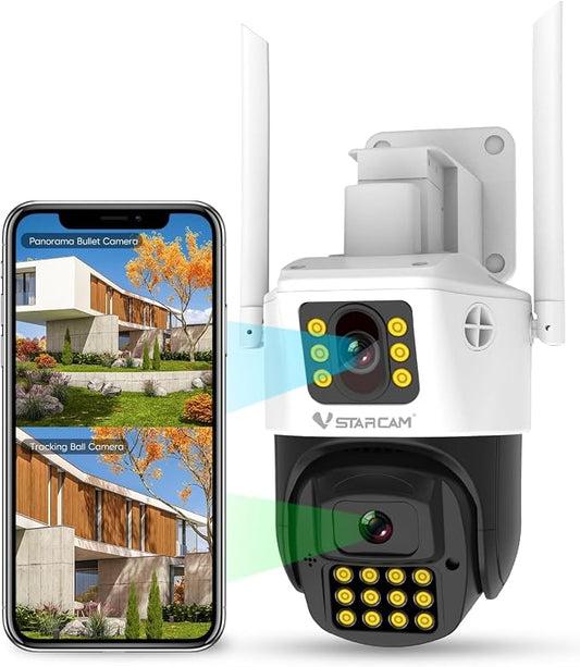 VSTARCAM 3MP+3MP Security Cameras Wireless Outdoor, 2K Dual Camera, 360° Pan & by VSTARCAM
