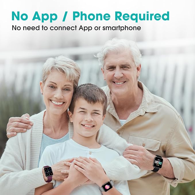 Pedometer Watch Senior Friendly No App/Phone Required, Waterproof Fitness - Image 2