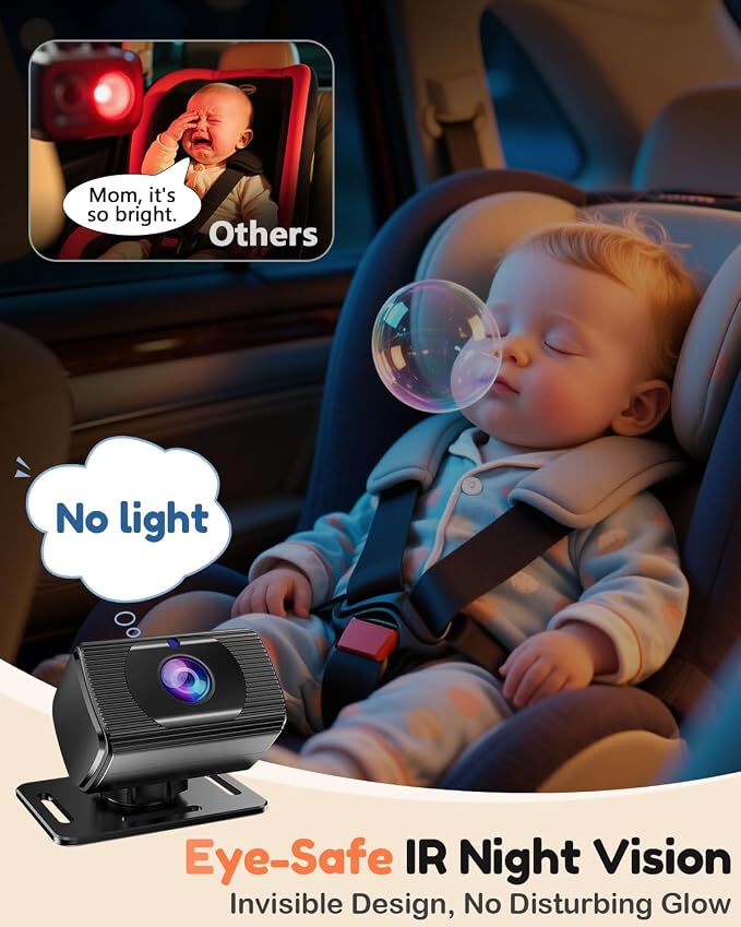 7-Inch HD 1080P Car Seat Camera - Image 5