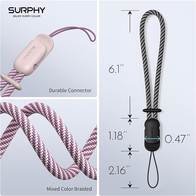 SURPHY 2 Pack Phone Lanyard for Cellphone Case, Phone Wrist Strap for Case - Image 3