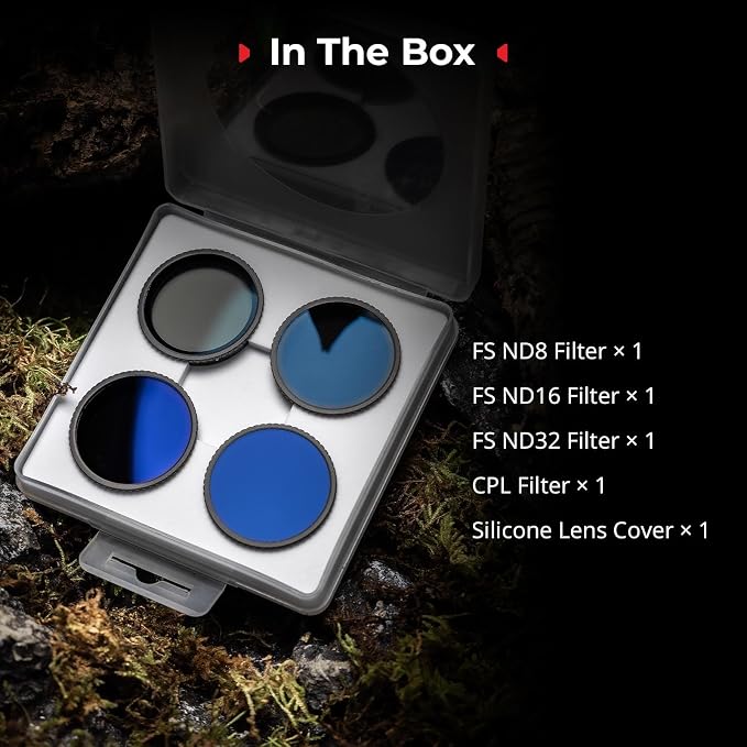 SmallRig ND Filter Kit for DJI Osmo Action 5 Pro/Action 4, 5 Pack CPL FS ND8 - Image 7