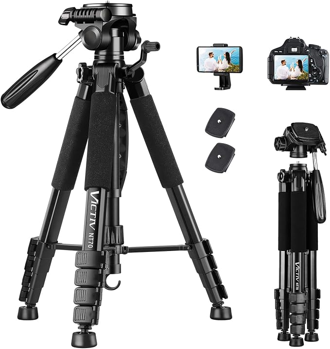 VICTIV 74” Camera Tripod, Tripod by Victiv