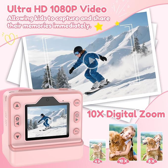 Kids Camera Instant Print, Christmas Birthday Gifts - Image 4