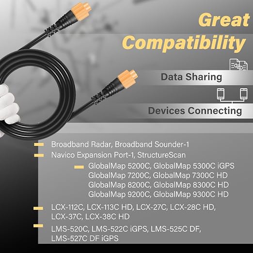 Replacement Part for Lowrance Ethernet Crossover Cable Yellow Cat7 Cable - Image 3
