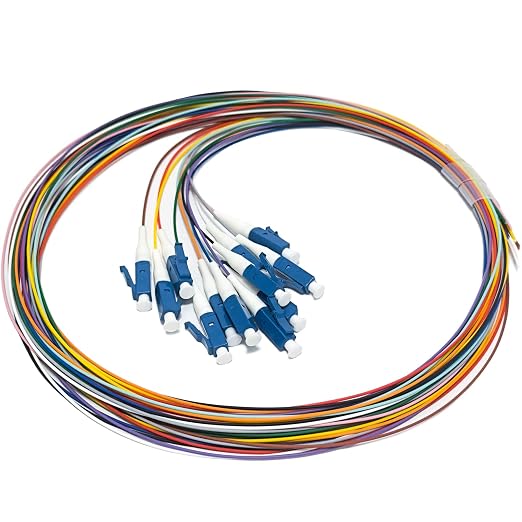 12 Strand Singlemode 9/125 LC-UPC Fiber Pigtail, Fiber Optic Pigtail, 1.5 by Bangun