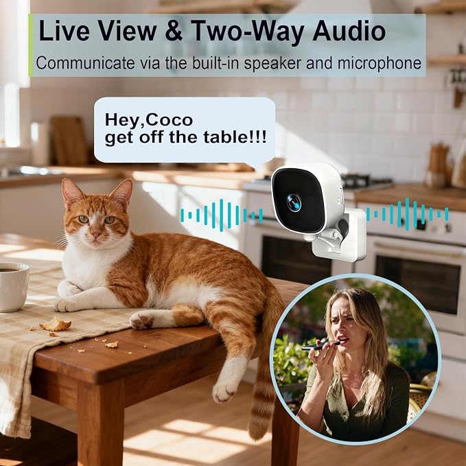 Security Camera Indoor, 2K HD WiFi Cameras - Image 4