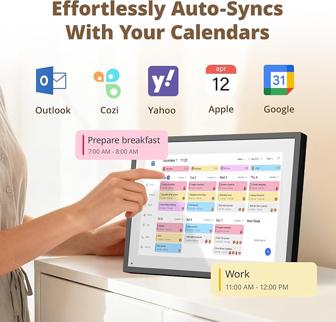Digital Calendar 10 Inch Touch Screen, Electronic Calendar and Chore Chart - Image 5