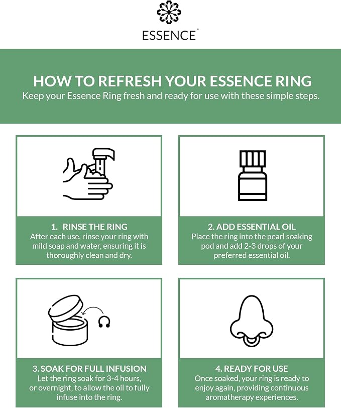 Essence Wearable Aromatherapy Nasal Diffuser – Bergamot Essential Oil Nose Ring - Image 5
