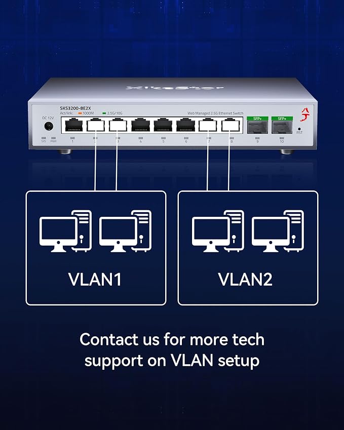 10-Port 2.5G Web Managed Ethernet Switch, Support LACP/VLAN/QoS/STP/IGMP - Image 6
