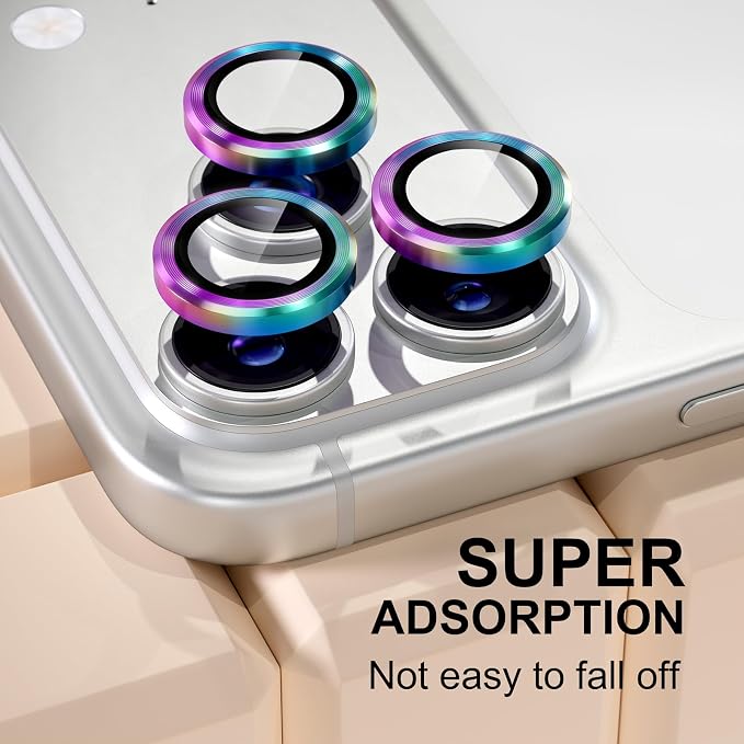 Misea Compatible for iPhone 17 Pro/iPhone 17 Pro Max Camera Lens Protector - Image 6
