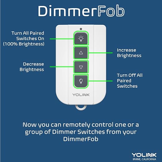 YoLink Smart Dimmer Switch, IFTTT Integration, Neutral Wire & YoLink Hub is - Image 3