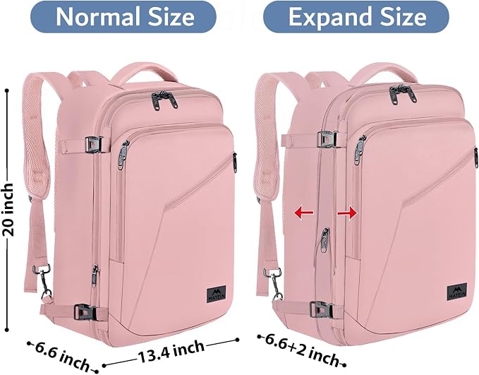 MATEIN 45L Womens Travel Backpack, Extra Large Carryon Backpack Fits Overhead - Image 5
