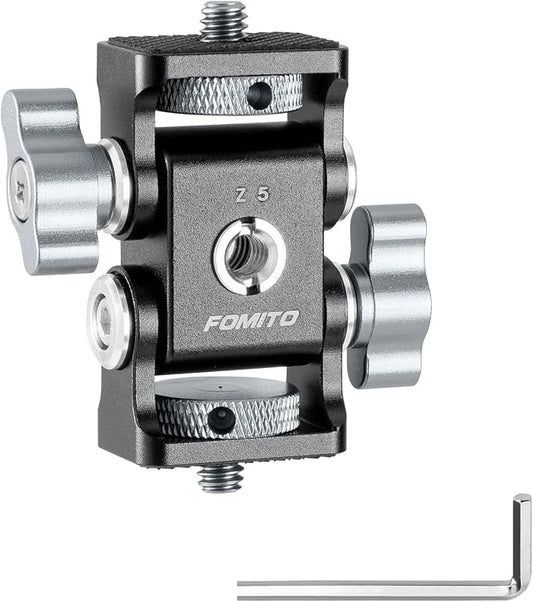 FOMITO Aluminum Alloy Dual Head 1/4'' Screw and 1/4'' Screw hole, DSLR Rabbit by FOMITO