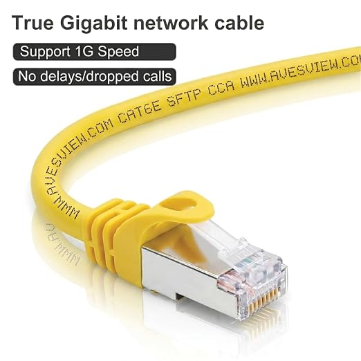 CAT 6 Shielded Ethernet Cable 50FT, Indoor High-Speed 10Gbps Snagless Shielded - Image 3