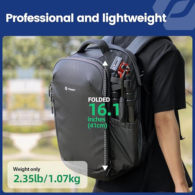 Fotopro 59" Carbon Fiber Travel Tripod - Image 2
