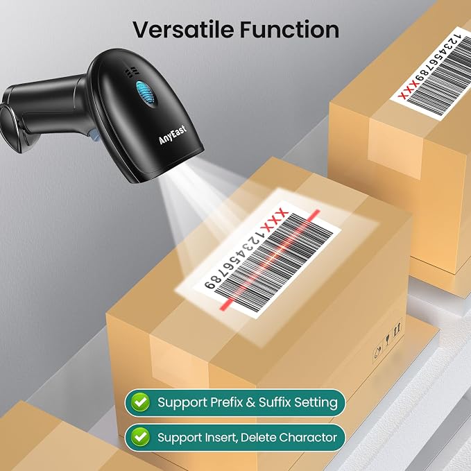 Barcode Scanner with Stand, USB Wired Inventory 2D 1D QR Code Scanner - Image 7