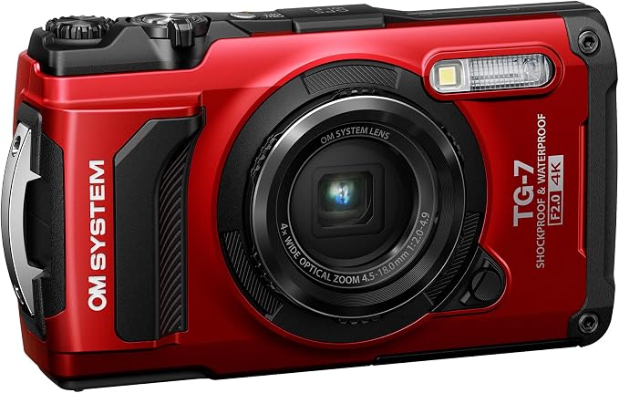 OM System OLYMPUS Tough TG-7 Red Underwater Camera, Waterproof, Freeze Proof - Image 2