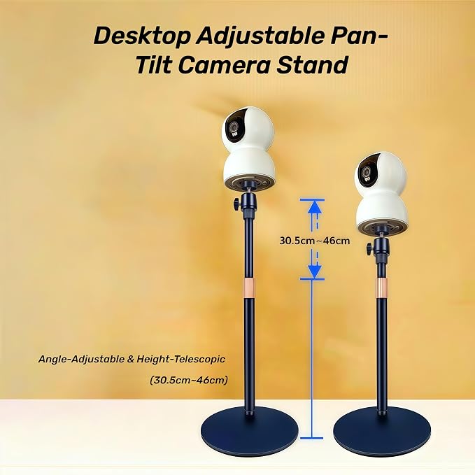 Black Adjustable CCTV Camera Mount Stand - Image 3
