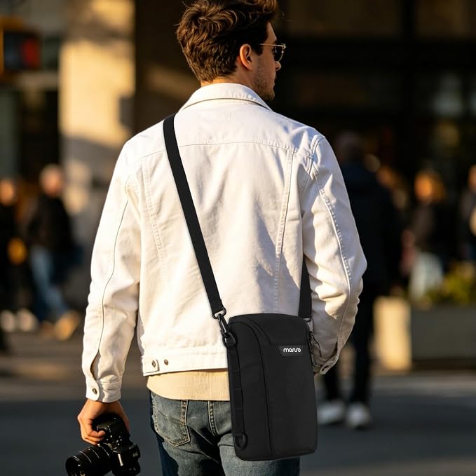 MOSISO Camera Lens Pouch Case, Top Access Crossbody Shoulder Bag - Image 6