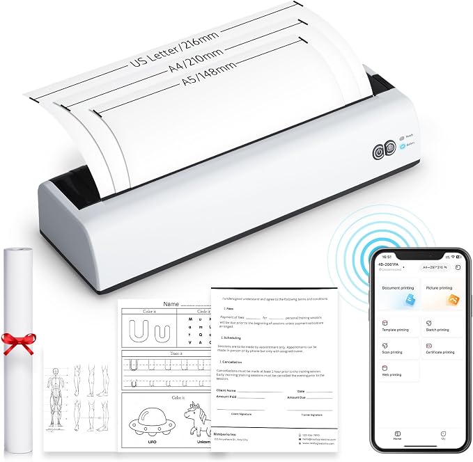 OFFNOVA Portable Printer Wireless by OFFNOVA