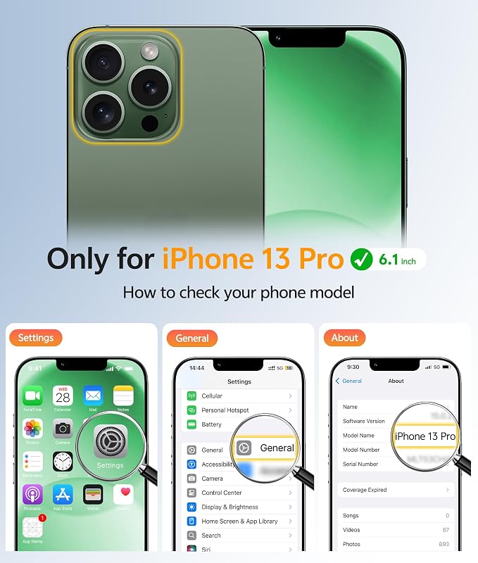 FNTCASE for iPhone 13 Pro Case: Translucent Matte Cases - Image 2