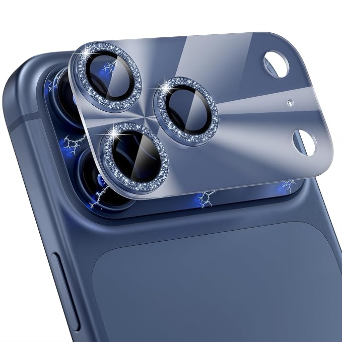 Choiche Compatible for iPhone 17 Pro Camera Lens Protector, Bling Camera Cover by Choiche