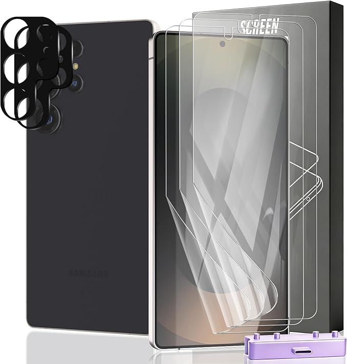 3+2 Pack Screen Protector for Samsung Galaxy S25 Ultra Flexible TPU Film by Unknown
