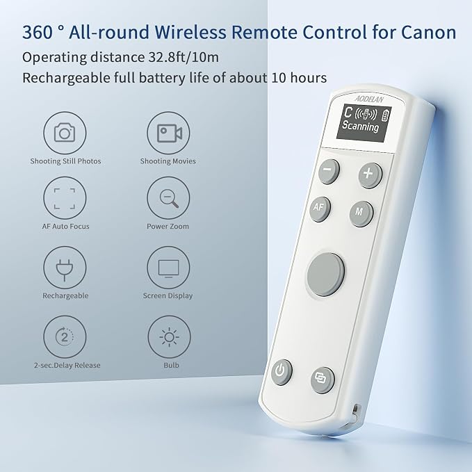 AODELAN Rechargeable Wireless Shutter Release - Image 2