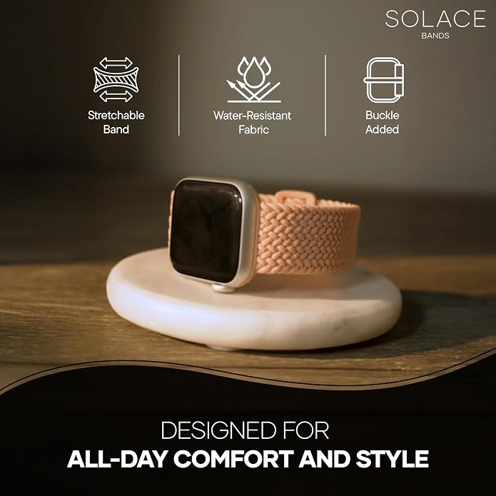 Solace Bands Imperium Adapt Wide Adjustable Nylon Braided Watch Band - Image 7