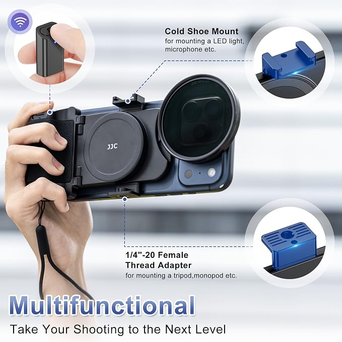 Upgraded 67mm Phone Lens Filter Mount + Phone Camera Grip Set - Image 3