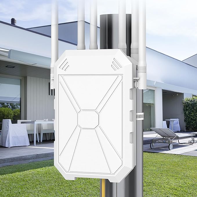 AX3000 WiFi Extender Signal Booster Outdoor WiFi 6 Extender, Wireless Gigabit by INEAUTO
