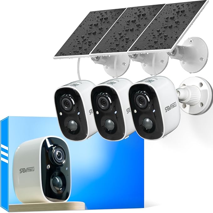 Vicohome 3CG6 Best 2K Solar Security Camera Wireless Outdoor System, No NVR by sovmiku