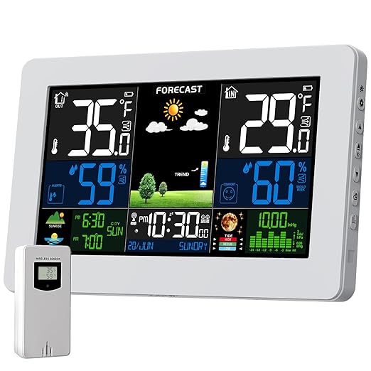 Weather Station Wireless Indoor Outdoor, Digital Thermometer by Unknown