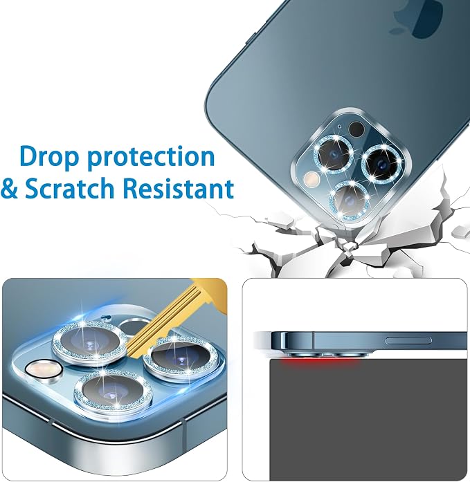 Dengduoduo 3 Pack Tempered Glass Camera Lens Protector - Image 3