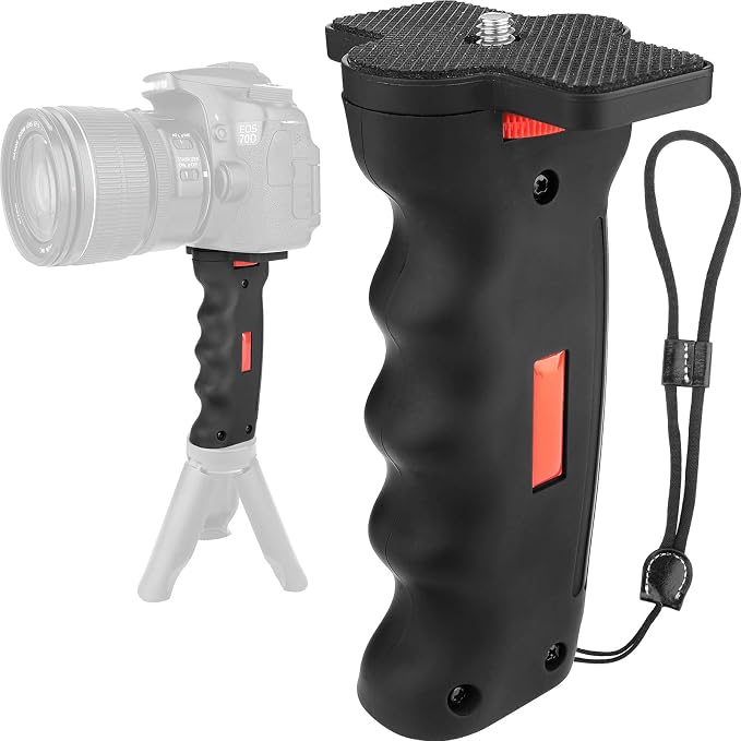 Camera Handle Grip, 1/4" Camera Handheld Stabilizer by ChromLives