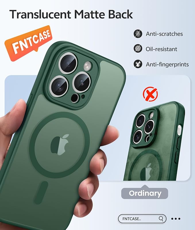FNTCASE for iPhone 14 Pro Case: Translucent Matte Cases - Image 6